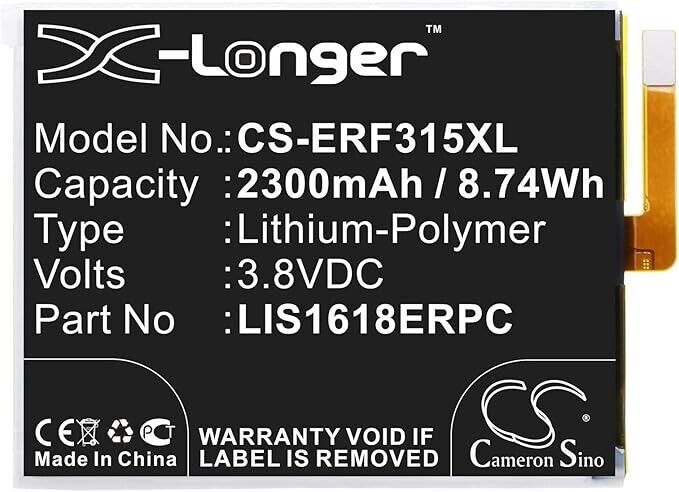 SONY 1298 9239 Compatible Replacement Battery Cameron Sino