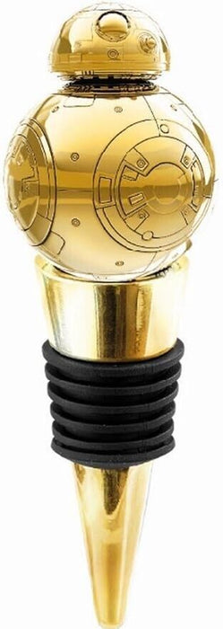 Funko SW05458 Death Star Metal BB-8 Bottle Stopper, Stainless Steel, Gold, 2.5 x