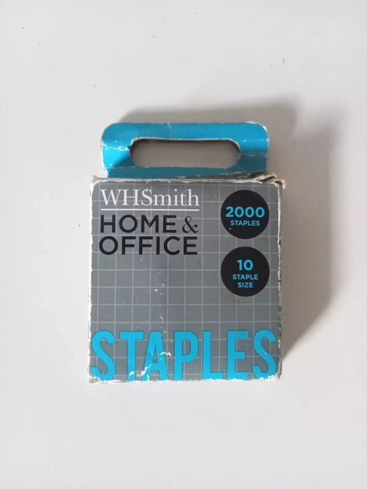 WH Smith Home Office 2000pcs ( Approx ) Size NO.10 Staples Box