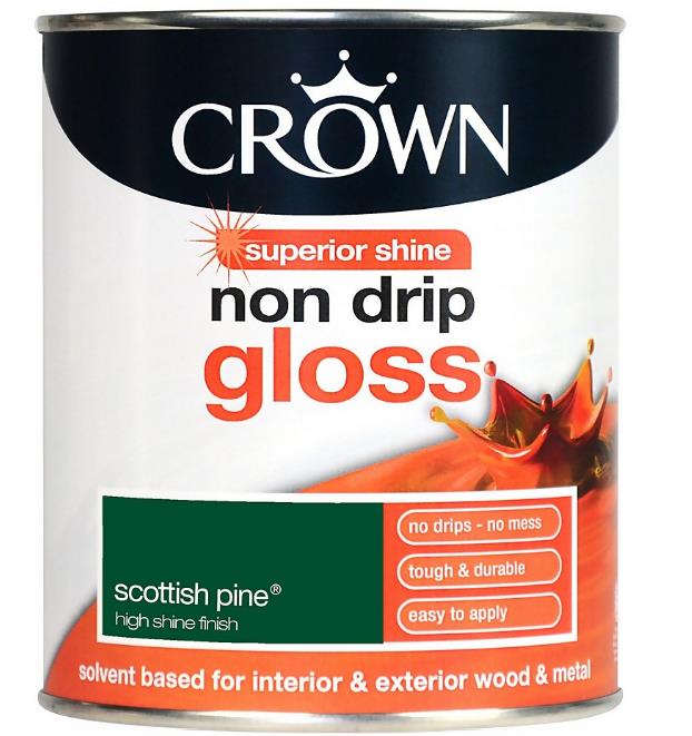 Crown Non Drip Gloss 750ml Scottish Pine