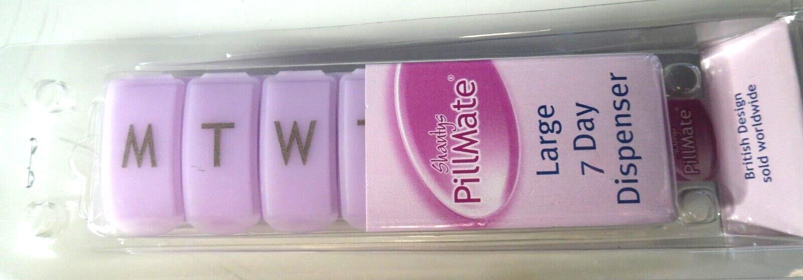 PillMate 7 Day Maxi Dispenser colour violet.