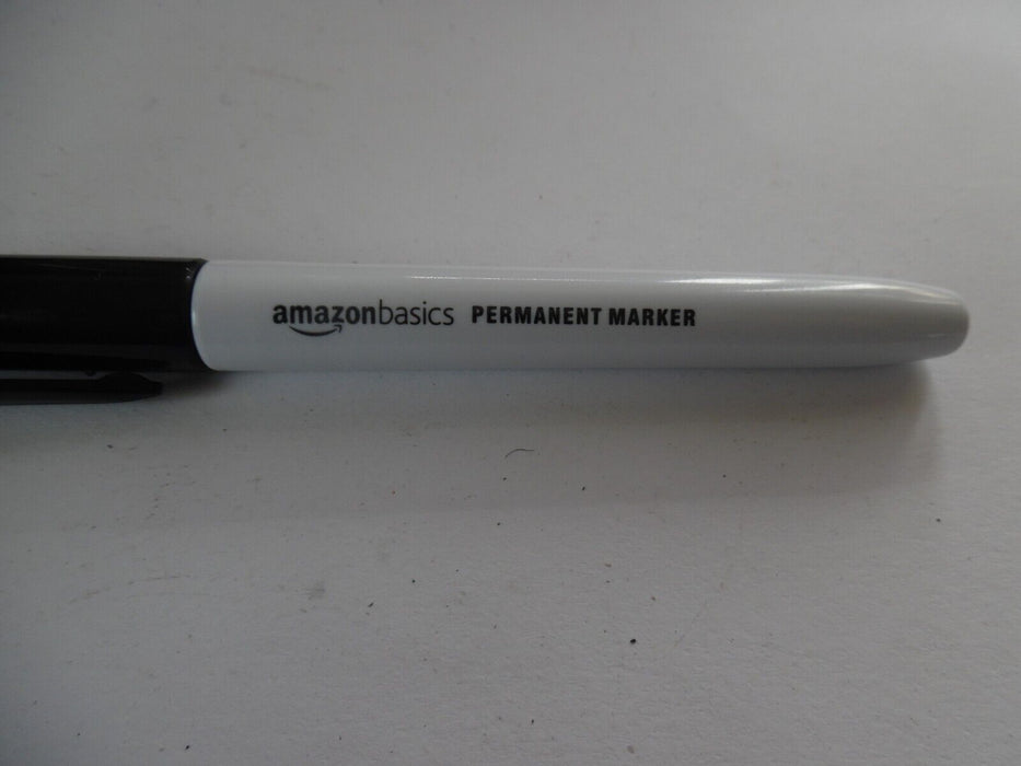 Amazon Basics Permanent Markers - Black - Pack of 11