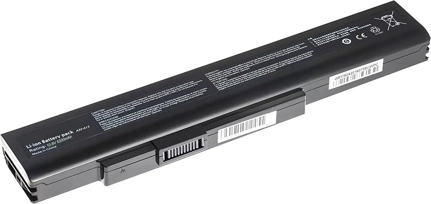 A32-A15 A42-A15 A41-A15 A42-H36 Battery for MSI Laptop MEDION Akoya E6201 10.8V