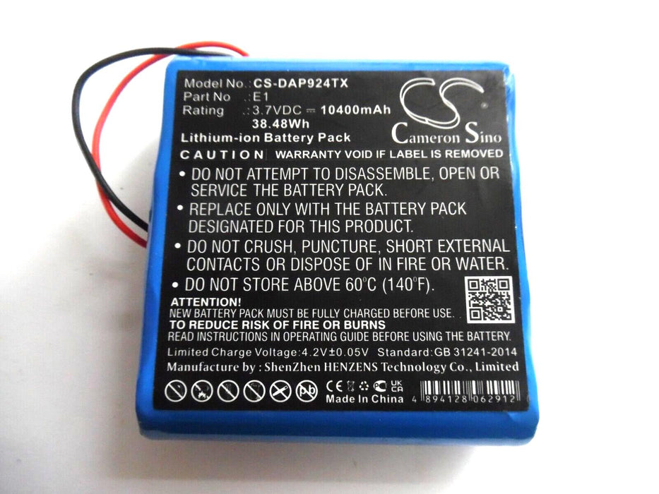 Battery suitable for Pure EvokeE-1S, Evoke Flow, VL-60924 10400mah