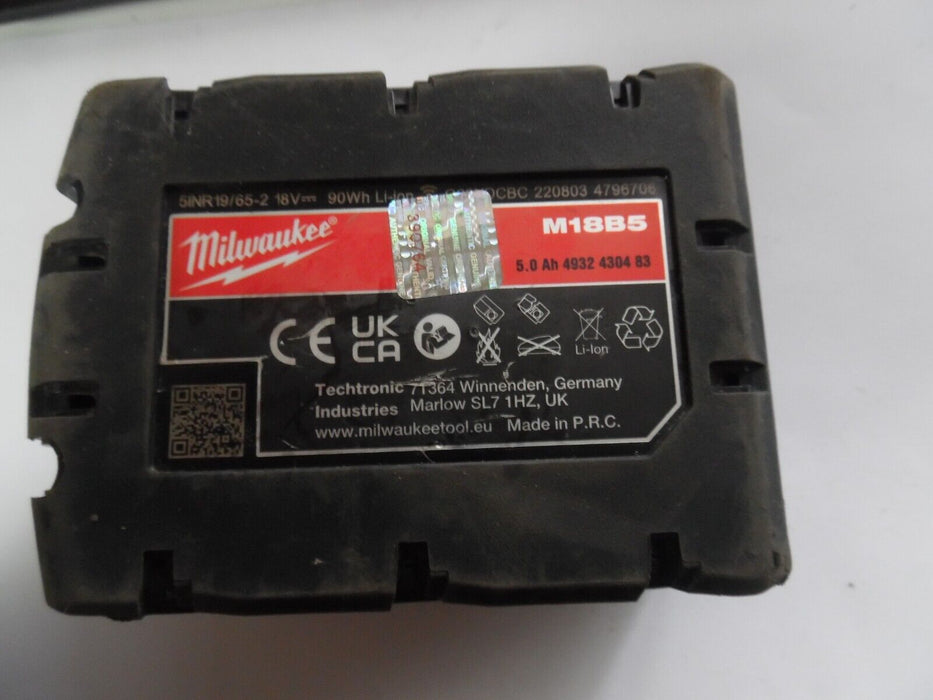 Milwaukee M18B5 Red Lithium-Ion 18V 5Ah Battery