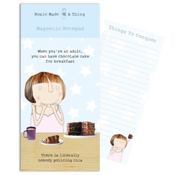 Breakfast Cake Magnetic Notepad By Rosie Made A Thing