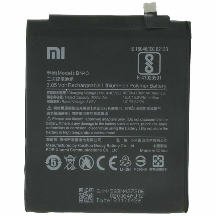 MI Xiaomi BN43 Battery for Xiaomi MI Redmi Note 4 NEW