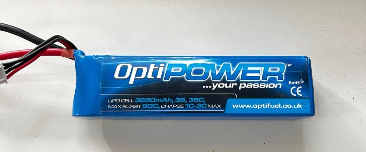 OptiPower 3S 3650mAh 35C Lipo OPR36503S