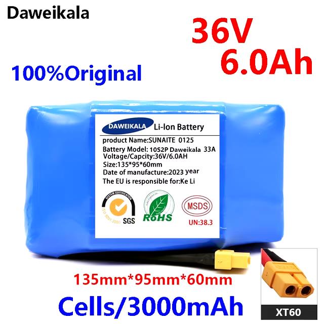 Brand New Premium 6Ah 36v Replacement Hoverboard Battery