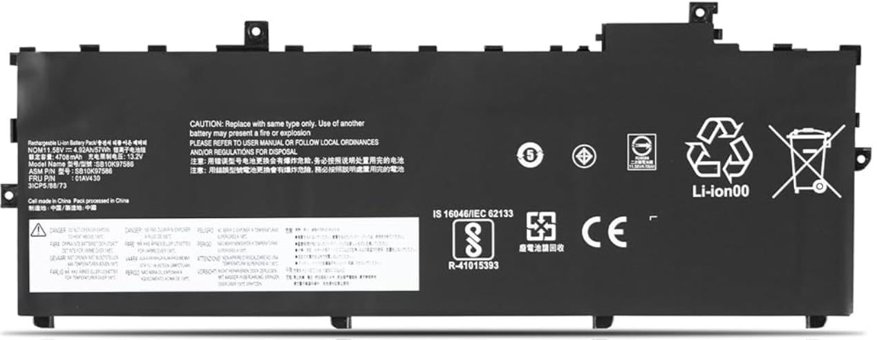 Battery For Lenovo 01AV430 SB10K97587 01AV431 SB10K97588 01AV429 SB10K97586