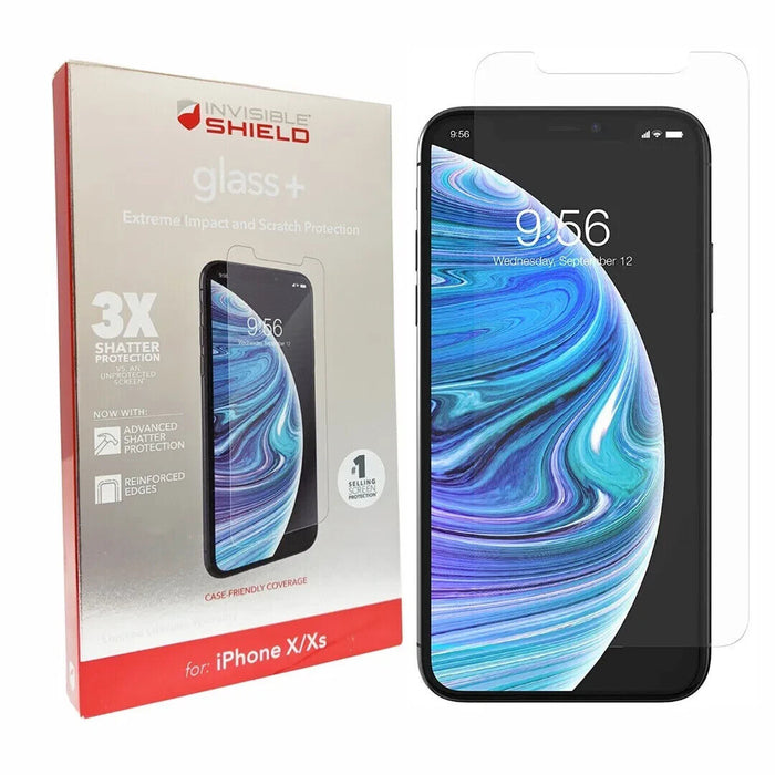 ZAGG Screen Protector for iPhone XS iPhone X Tempered Glass InvisibleSHIELD