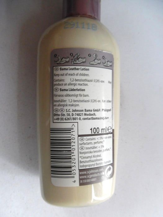 Bama Leather Lotion 100ml for all colours