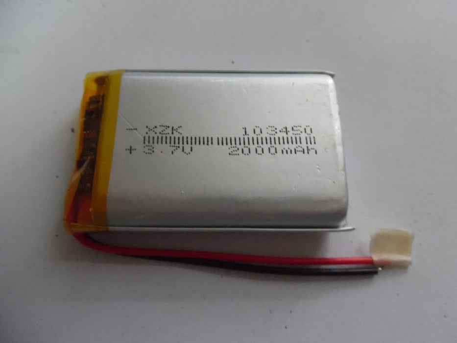 XZK  Lithium Polymer battery 3.7V 2000mAh 103454 Lipo Rechargeable Battery Pack