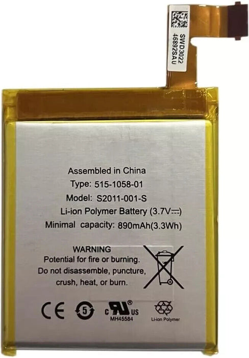 Amazon Replacement Battery 515-1058-01 Compatible with D01100, K-indle 4, K-in