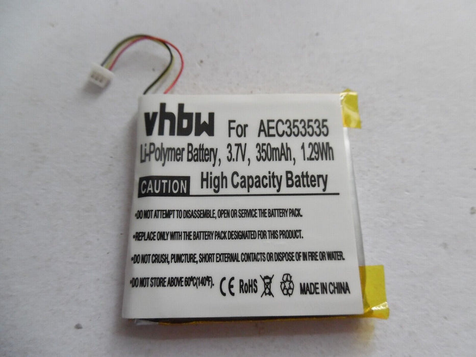 Replacement Battery For BEATS Solo 2.0/Beats Solo 3.0 AEC353535A 350MAH