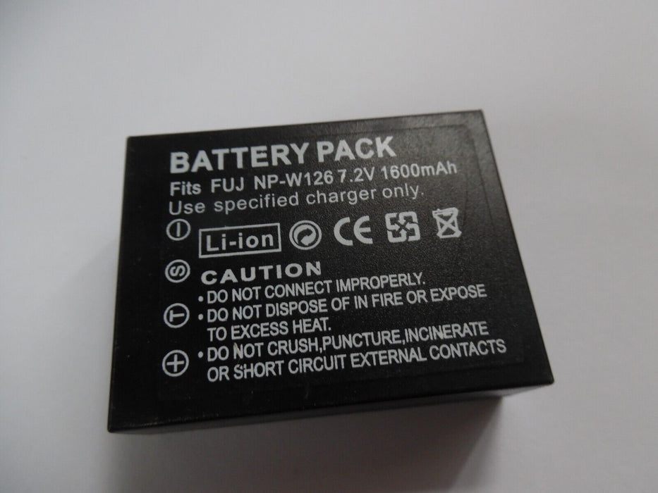 NP-W126 Battery For Fujifilm X-A1 A2 A3 A5 X-E1 E2 X-T1 T2 T3 1200mAh