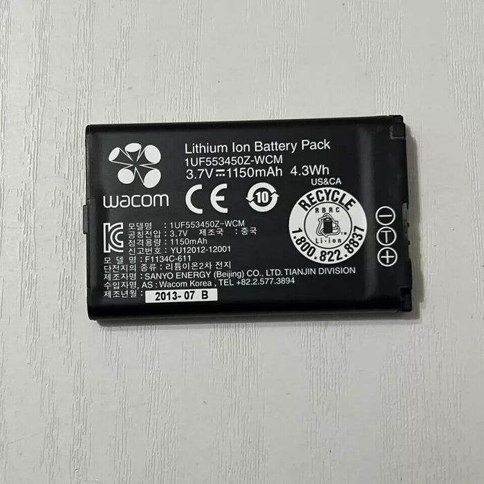 Battery for Tablet Wacom Intuos 3.7V 1150mAh/4.3Wh Li-Ion