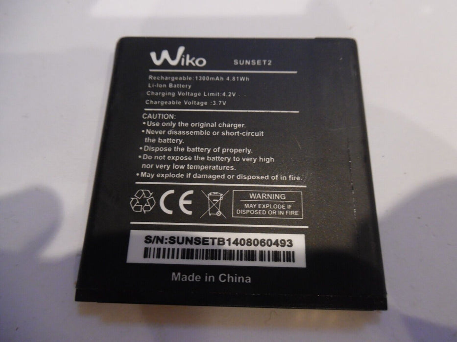 Original Battery WIKO SUNSET 2 1300mAh
