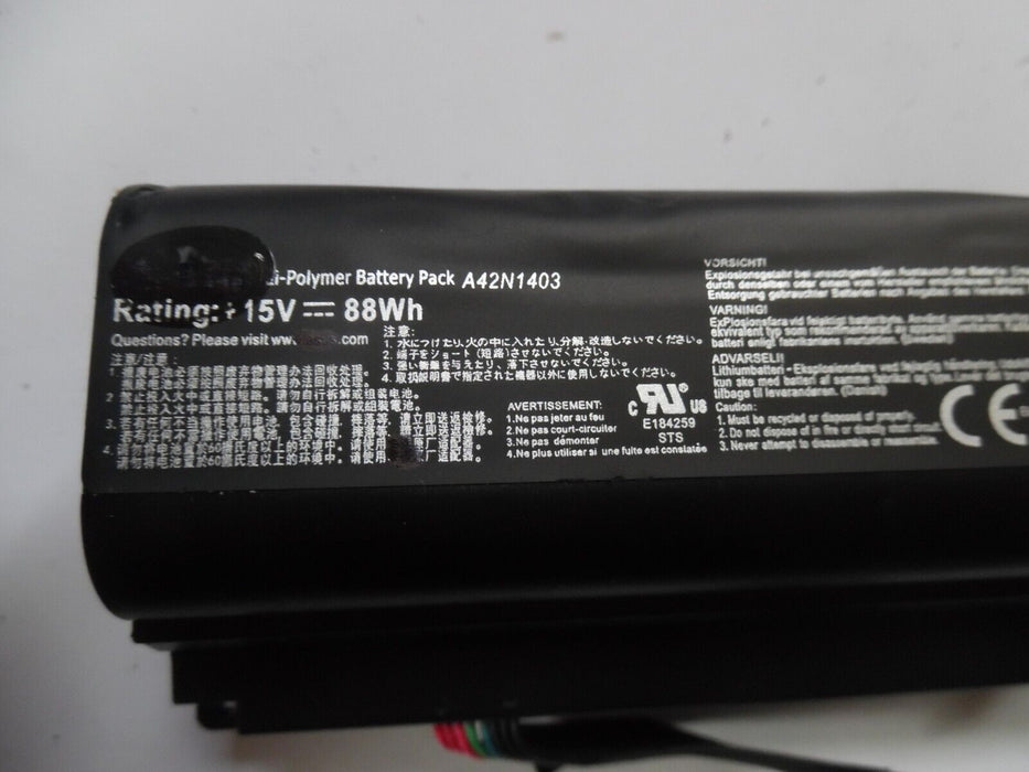 15V 4ICR19/66-2 A42LM93 A42N1403 Battery For ASUS ROG G751 G751J G751JT G751JY