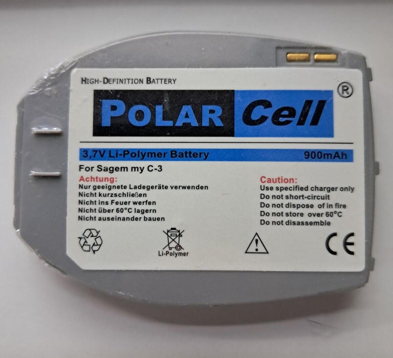Polar Cell Replacement Battery For Sagem My C-3 3.7v 900mah