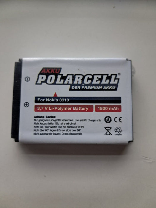 Akku Polarcell Battery For Nokia 3310 1800mah