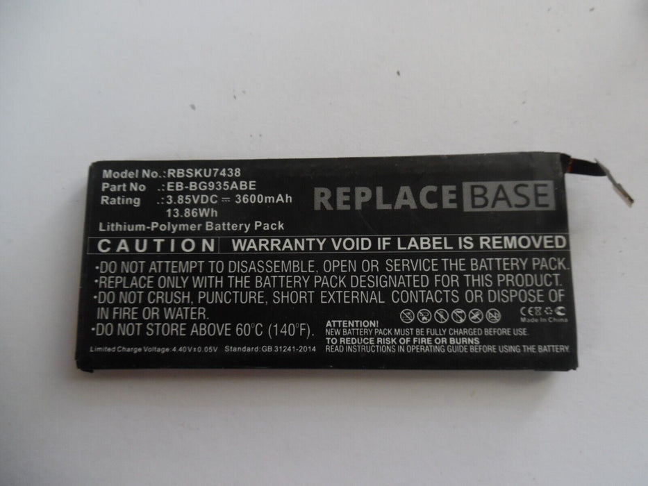 Replacement Battery For Samsung Galaxy S7 Edge SM-G935F EB-BG935ABE 3600mAh
