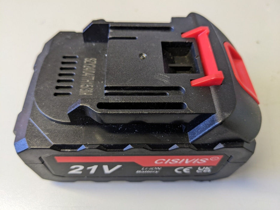 Cisivis 21v 4Ah battery for Makita With Battery Indicator (Red Buttons)