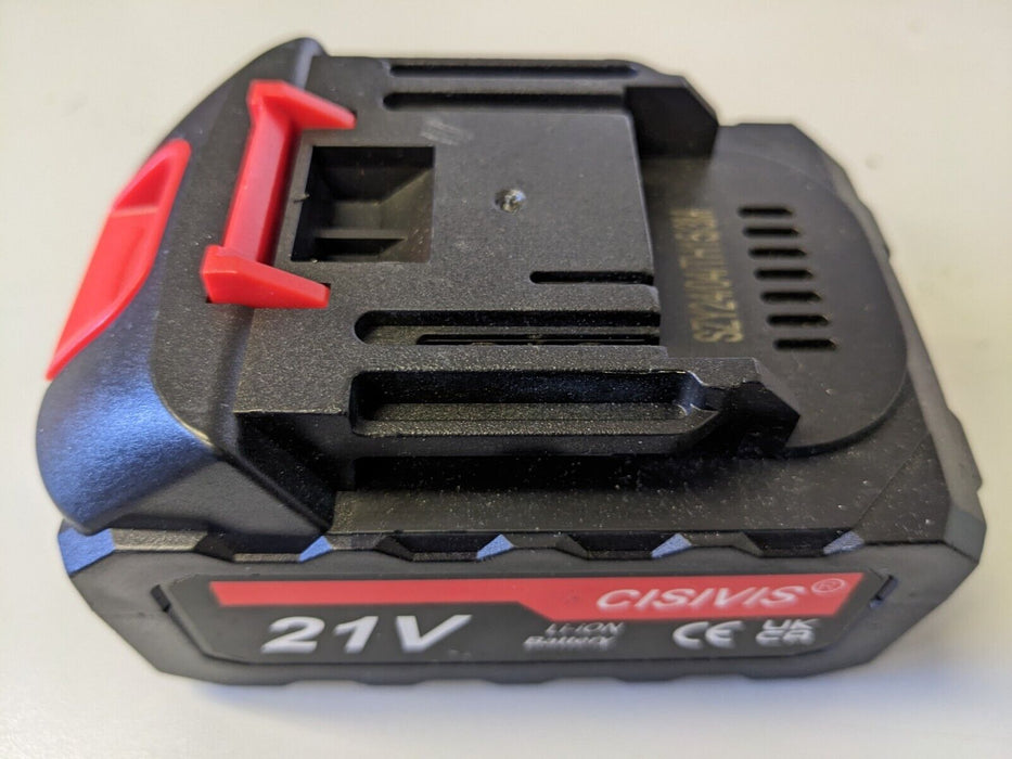 Cisivis 21v 4Ah battery for Makita With Battery Indicator (Red Buttons)