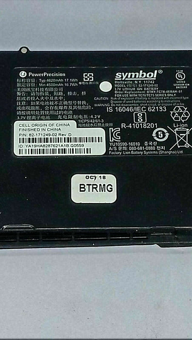 Genuine Battery for Symbol TC70 TC75 Series 82-171249-02 3.7v 4620mAh NEW