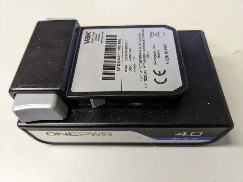 Vax OnePWR 4.0Ah Max Battery - Black (BV25040)