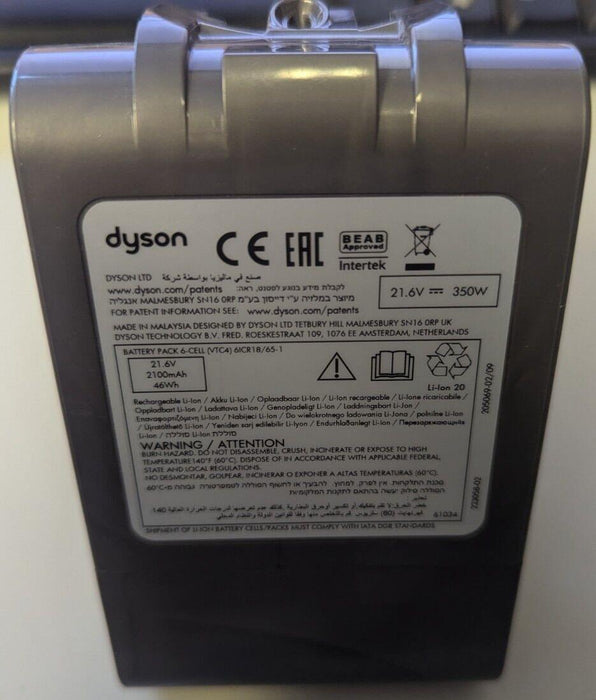 GENUINE DYSON BATTERY 6-CELL VTC4 6lCR18/65-1