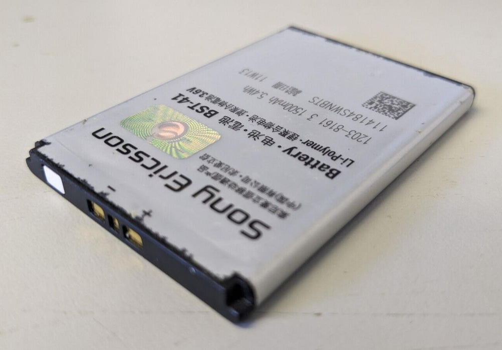 Genuine Sony Ericsson BST-41 Li-ion Battery For Xperia X10 X10i R800 USED
