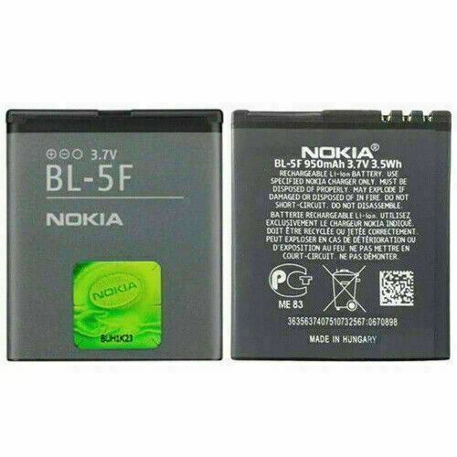 replace Nokia BL-5F Battery 950mAh For Nokia 6210 6290 6710 E65 N95 N96 X5 N93i