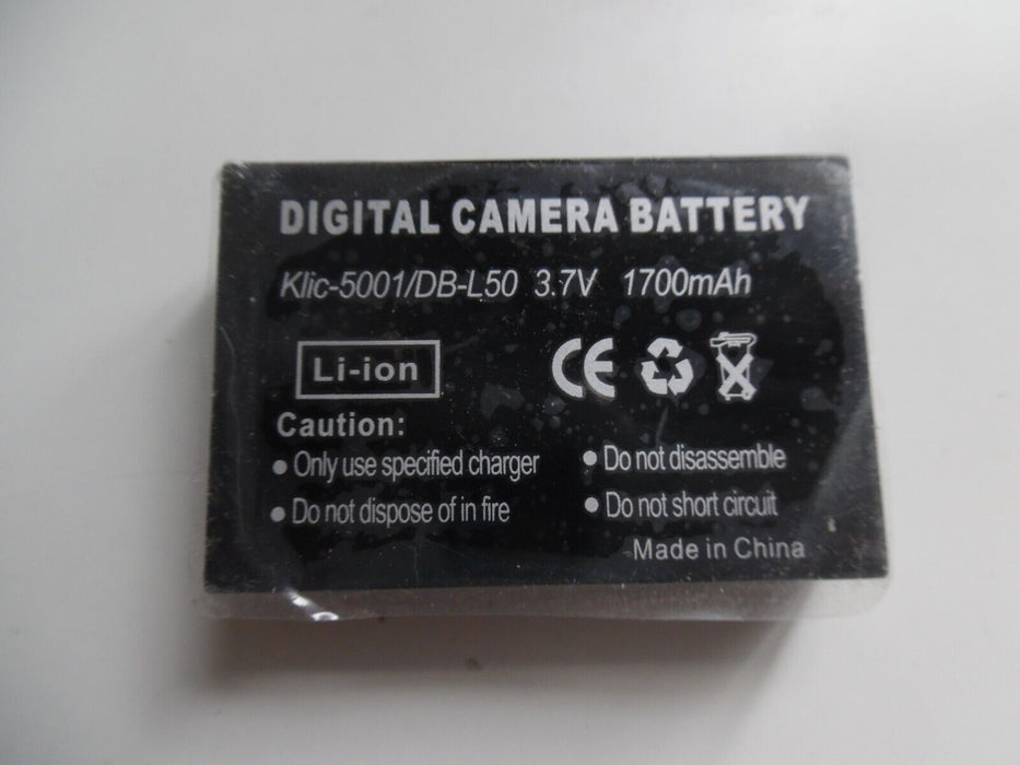 Li-ion Battery for Sanyo DB-L50AU NVP-D7 DB-L50 Xacti DMX-HD1010 Xacti DMX-WH1