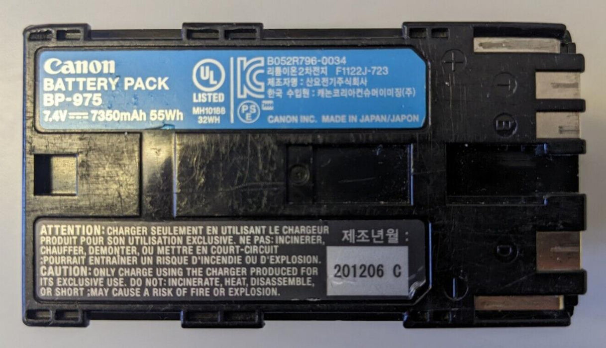 Genuine Original Canon BP-975 Battery 7350mAh 7.4V 55Wh