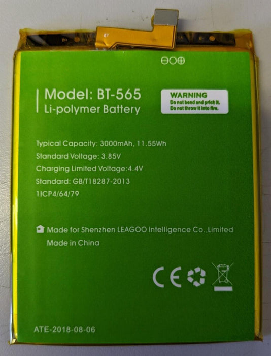 Original BT-565 3000mAh Battery For Leagoo KIICAA Mix T5 T5C