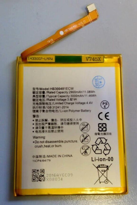 Replacement Battery For Huawei HB366481ECW 2900mAh Battery for P9, P9 Lite
