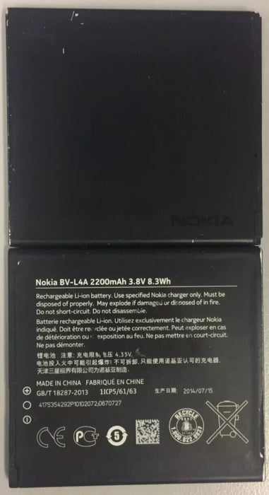 Nokia/Microsoft BV-L4A BATTERY NOKIA LUMIA 830/ NOKIA LUMIA 535  2200mAh