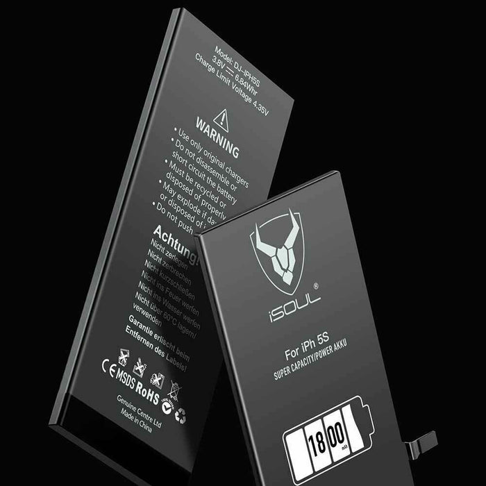 iSoul Replacement Battery Compatible for iPhone 5s Li-Polymer 1800 mAh