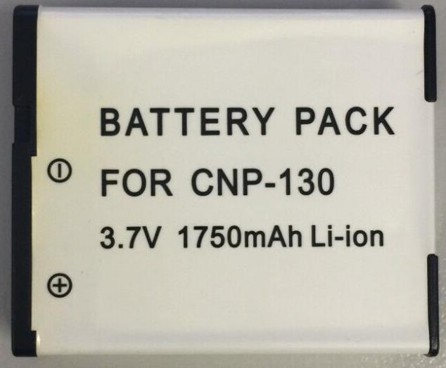 Used replacement battery for CASIO NP-130,NP-130A,CNP-130 1750mAh