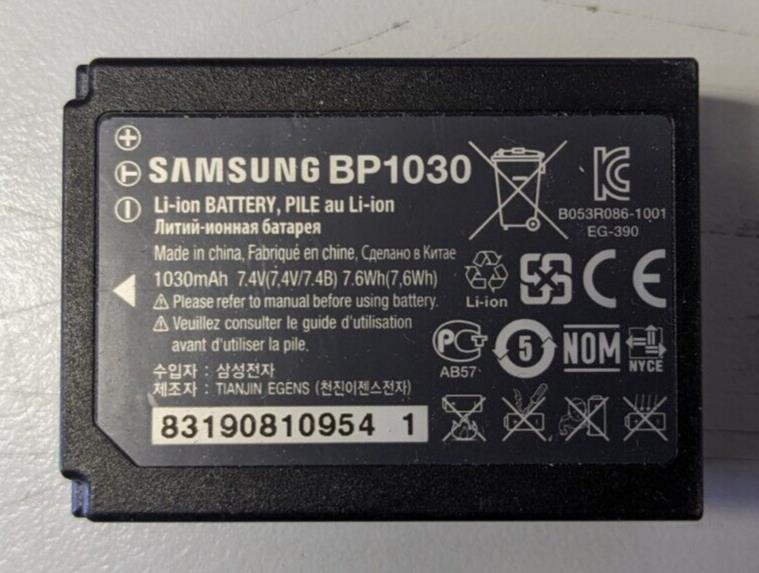 Samsung BP1030 Battery 1030mAh for Samsung NX Series USED