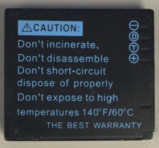DMW-BCF10  Battery CGA-S/106C FOR Panasonic FS8 FS30 FS32 FS62