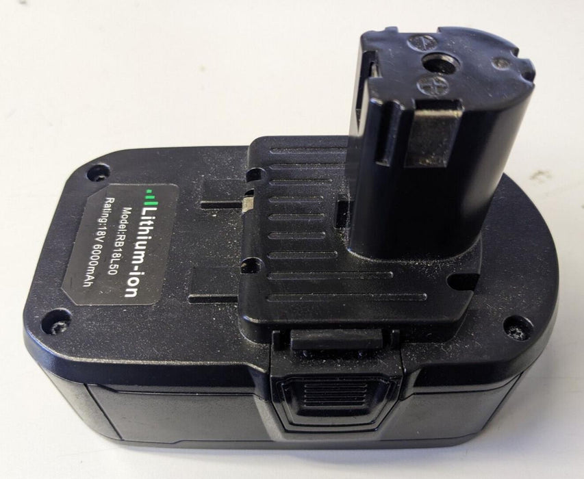 Replacement RB18L50 Battery 6000mAh 18V for Ryobi