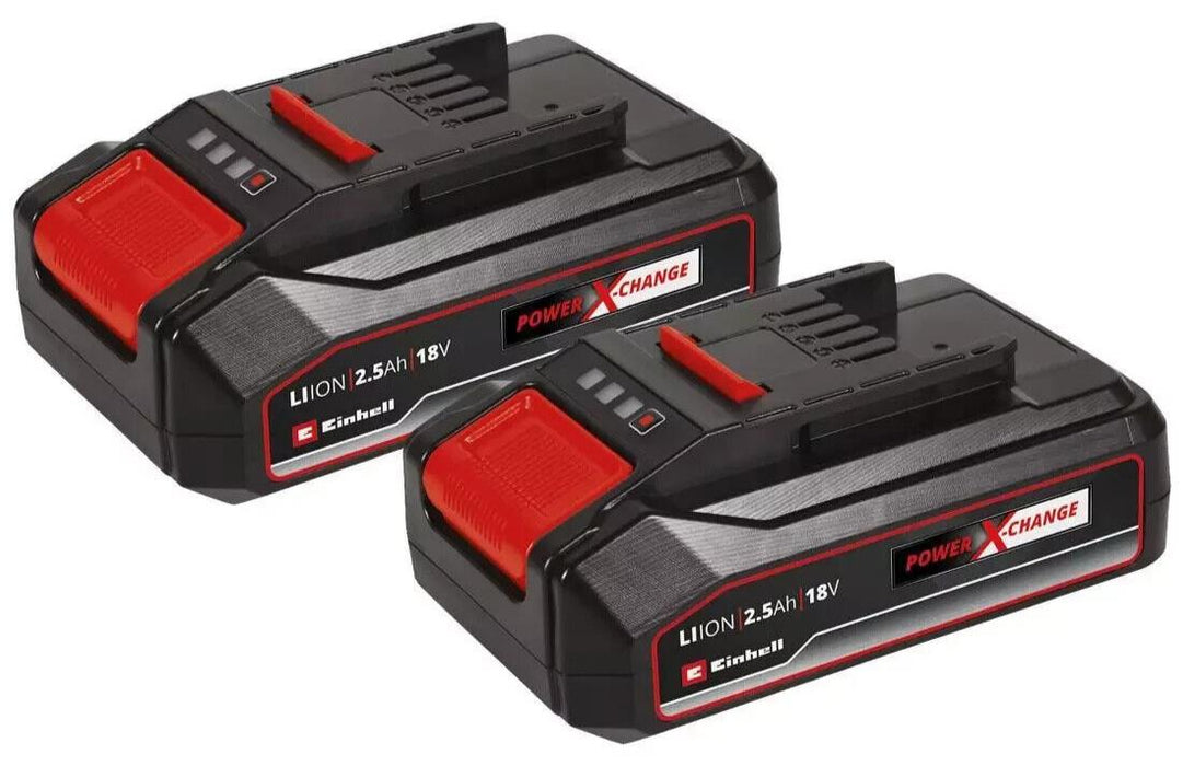 Einhell 4511524 Power X-Change Battery Twin Pack Inc 2x 2.5Ah Batteries