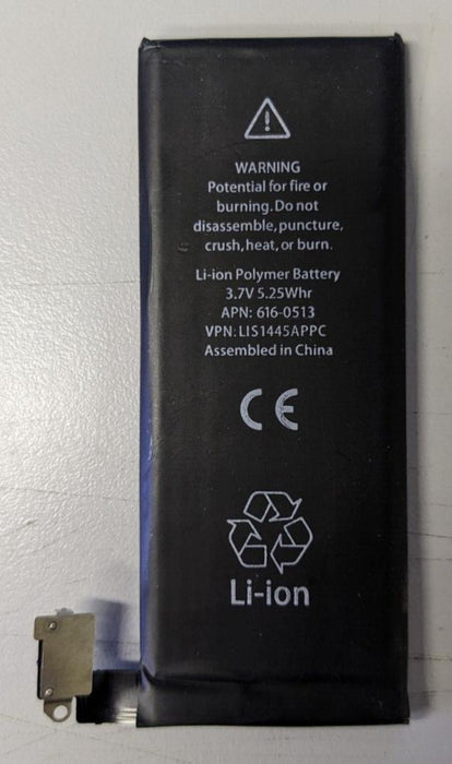 Replacement 616-0513, 0512, 0521 1420mAh Battery for iPhone 4 Used