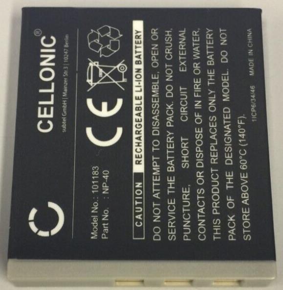 Replacement Battery for Fujifilm NP-40 750mAh