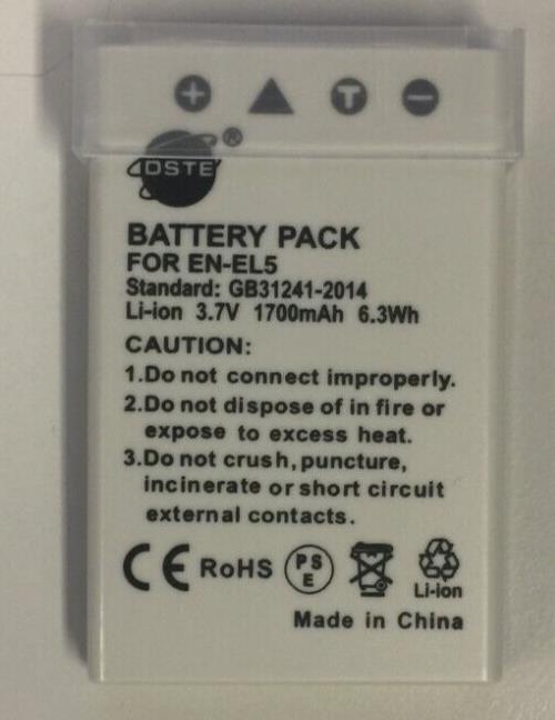 DTSE EN-EL5 Rechargeable Li-ion Battery for Nikon