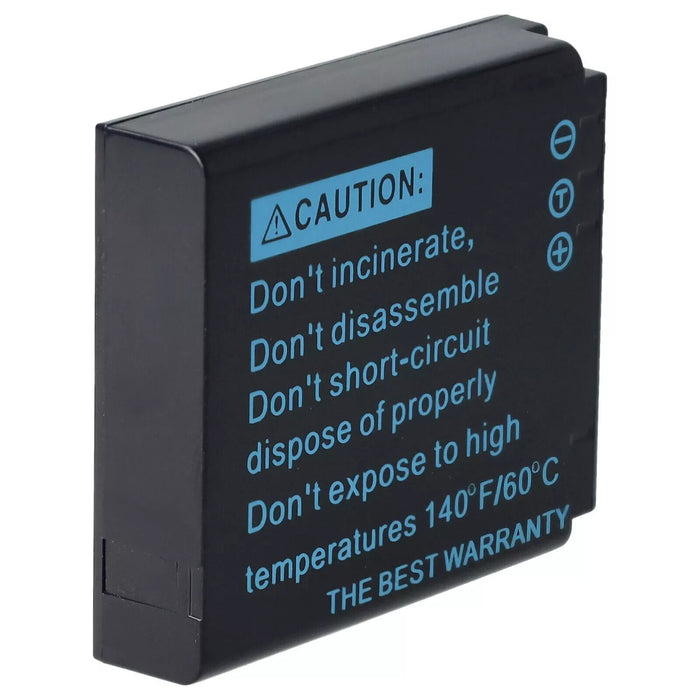 Battery for Panasonic CGA-S005 DMW-BCC12 CGA-S005E/1B CGA-S005E 750mAh