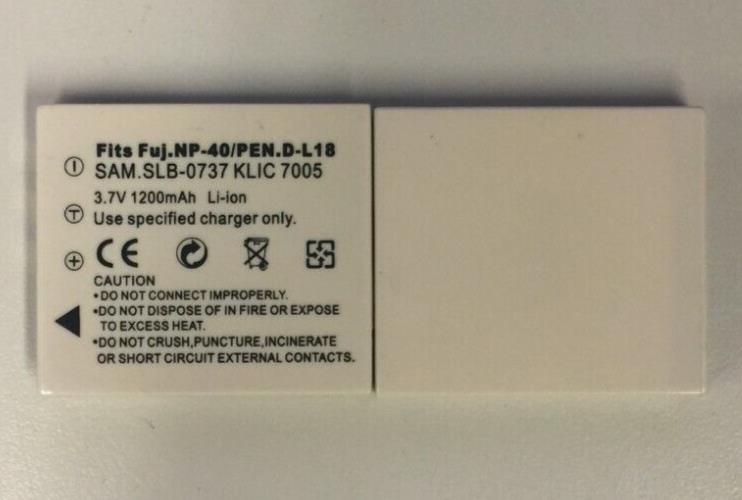 Replacement Battery for Fujifilm NP-40 1200mAh
