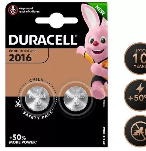 6 x Duracell CR2016 3V Lithium Coin Cell Battery 2016 DL2016 BR2016